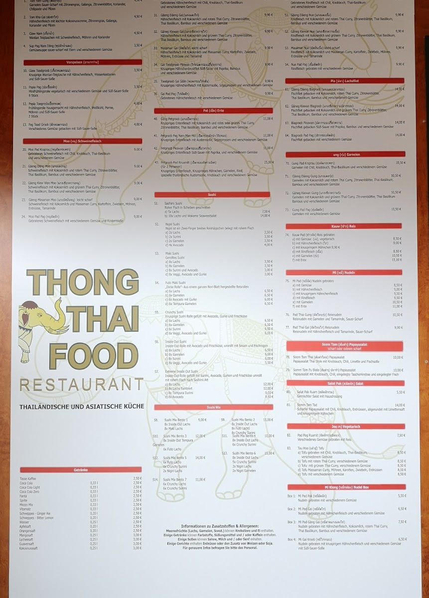 Menu Thong- Thai - Food Thailändische Spezialitäten-7